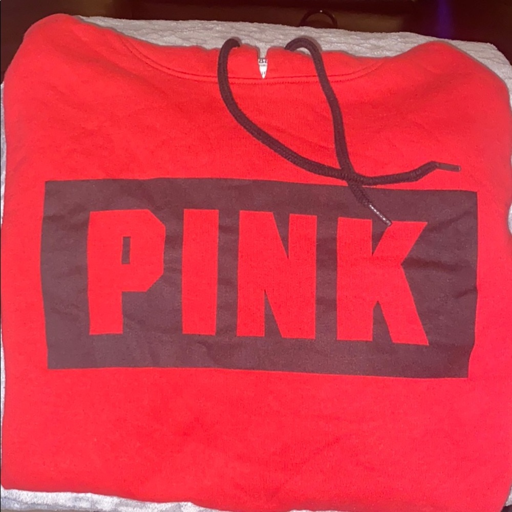 Victoria’s Secret Pink: Red Hoodie - Picture 1 of 2